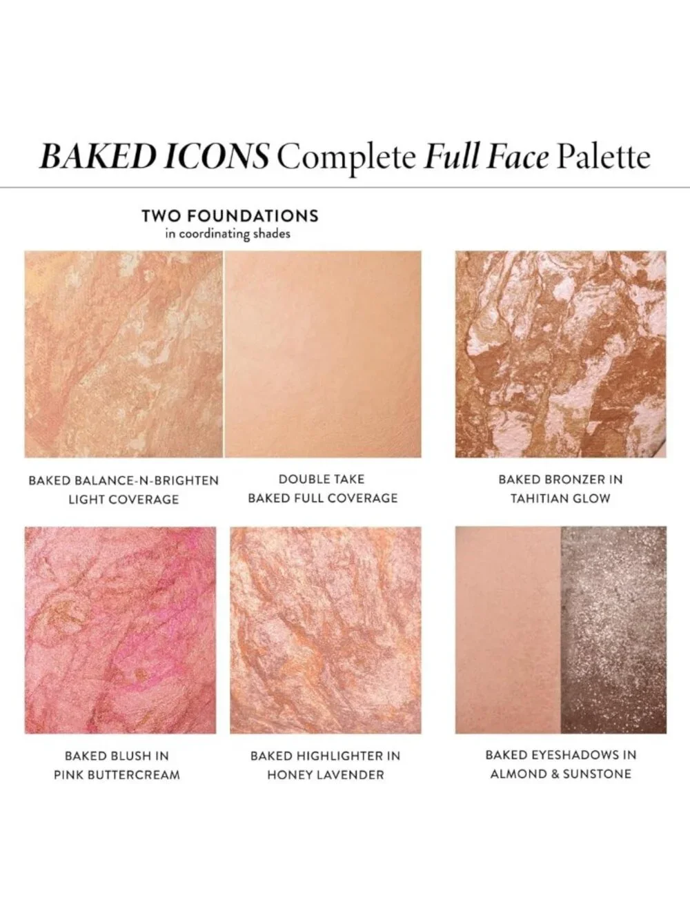 All-in-One Makeup Palette | Baked Foundations, Blush, Bronzer, Highlighter